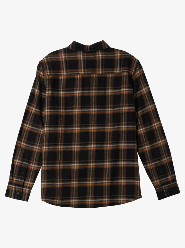 Quiksilver Sanders Long Sleeve Top Black Sanders Flannel Mens Shirts and Polos Quiksilver Sanders Long Sleeve Top Black Sanders Flannel Mens Shirts and Polos