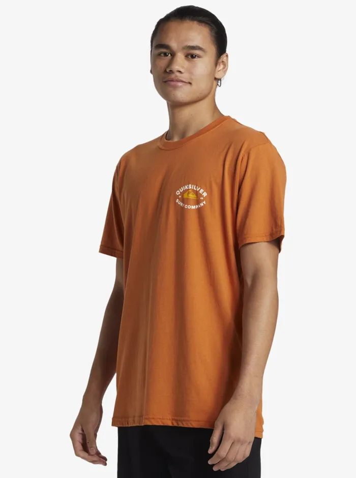 Quiksilver Stay In Bounds TShirt Mango Mens Tees Quiksilver Stay In Bounds TShirt Mango Mens Tees