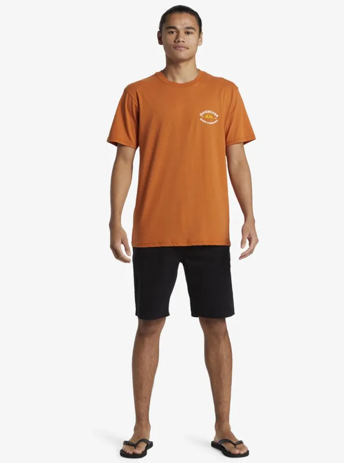 Quiksilver Stay In Bounds TShirt Mango Mens Tees Quiksilver Stay In Bounds TShirt Mango Mens Tees