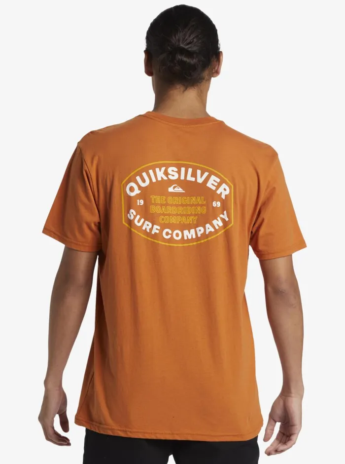 Quiksilver Stay In Bounds TShirt Mango Mens Tees Quiksilver Stay In Bounds TShirt Mango Mens Tees