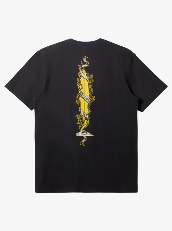 Quiksilver Step Up TShirt Black Mens Tees