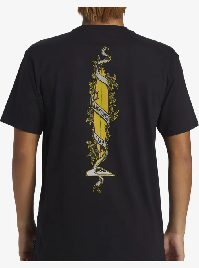 Quiksilver Step Up TShirt Black Mens Tees