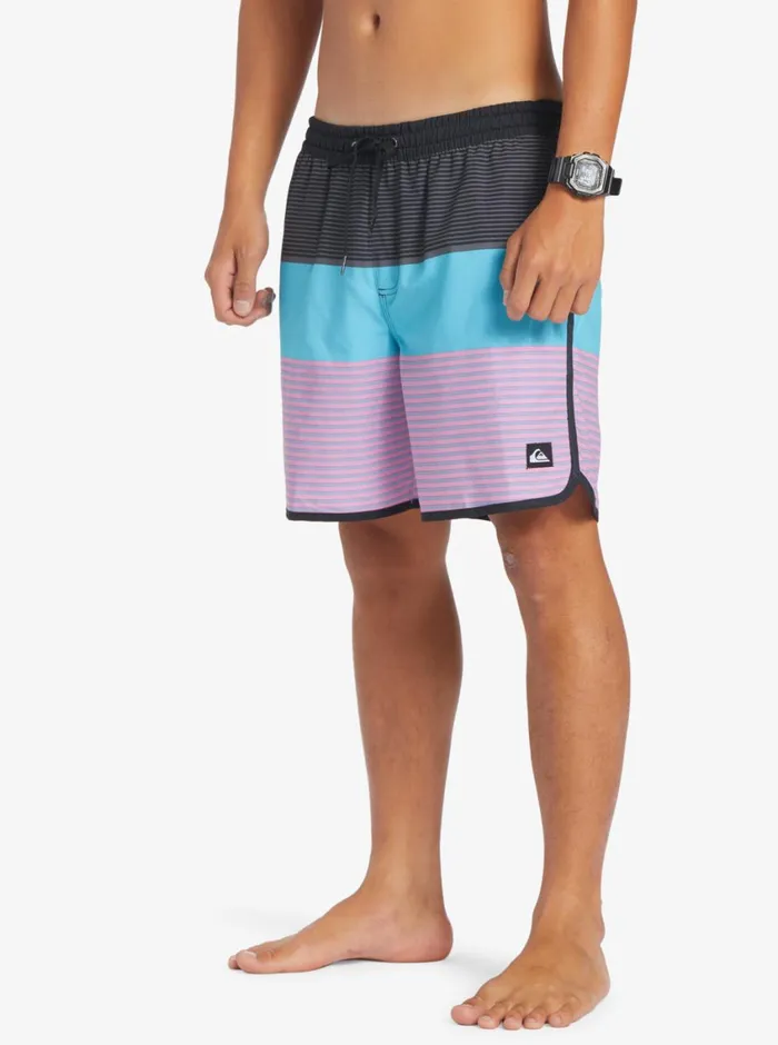 Quiksilver Surfsilk Tijuana 17034 Volleys Black Mens Elastic Waist Quiksilver Surfsilk Tijuana 17034 Volleys Black Mens Elastic Waist
