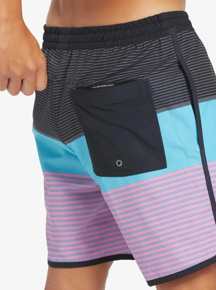 Quiksilver Surfsilk Tijuana 17034 Volleys Black Mens Elastic Waist Quiksilver Surfsilk Tijuana 17034 Volleys Black Mens Elastic Waist