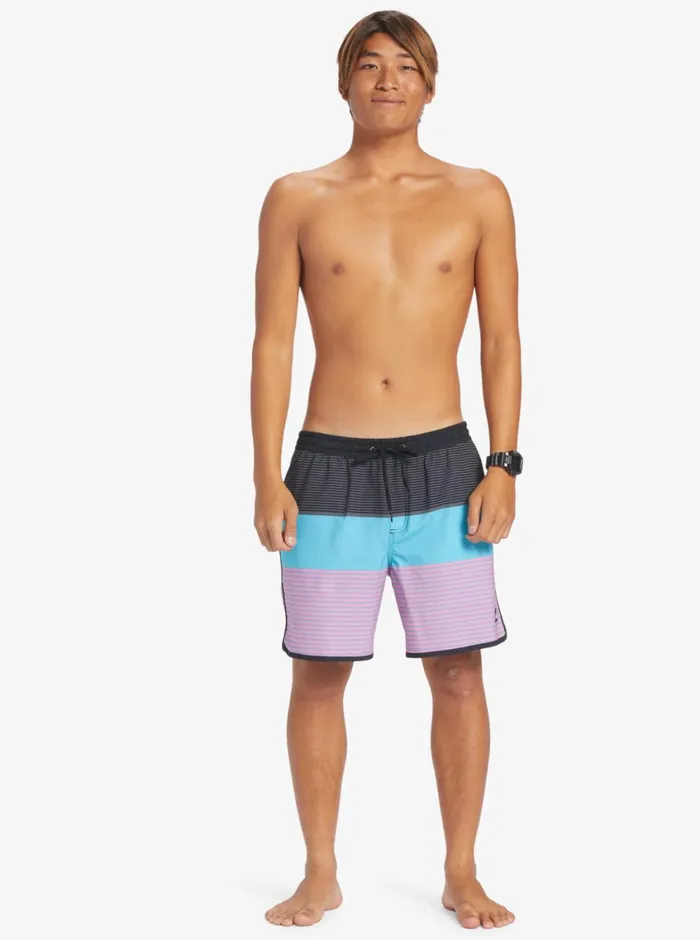 Quiksilver Surfsilk Tijuana 17034 Volleys Black Mens Elastic Waist Quiksilver Surfsilk Tijuana 17034 Volleys Black Mens Elastic Waist