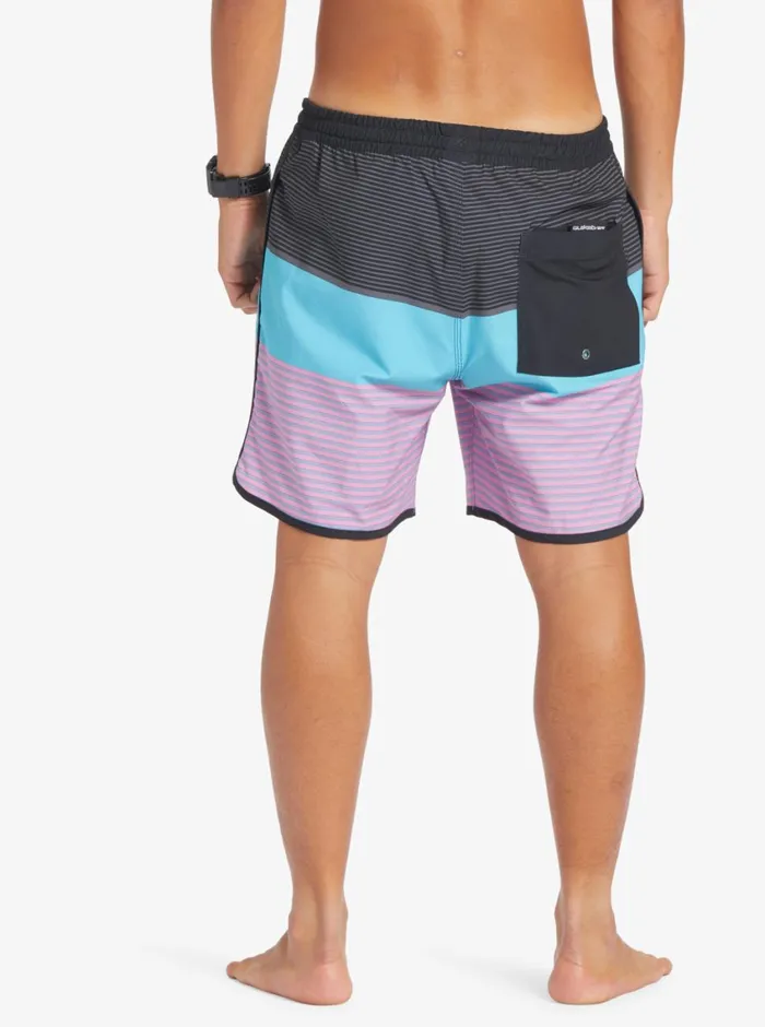 Quiksilver Surfsilk Tijuana 17034 Volleys Black Mens Elastic Waist Quiksilver Surfsilk Tijuana 17034 Volleys Black Mens Elastic Waist