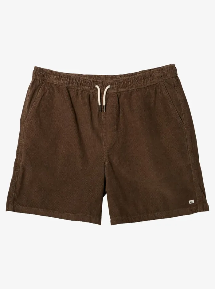 Quiksilver Taxer Cord Shorts Major Brown Mens Shorts and Amphibians