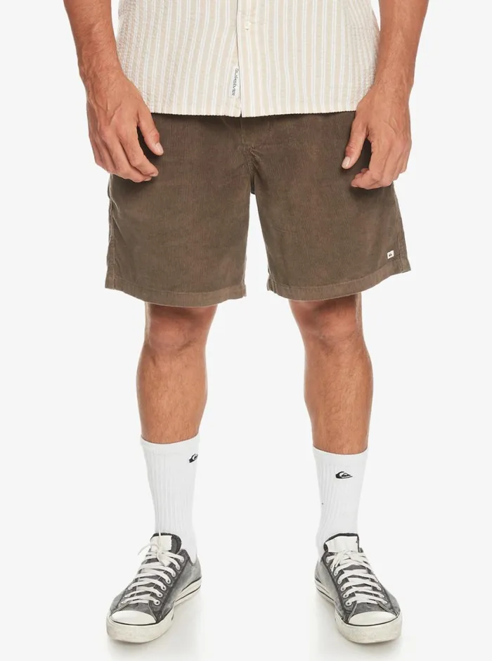 Quiksilver Taxer Cord Shorts Major Brown Mens Shorts and Amphibians Quiksilver Taxer Cord Shorts Major Brown Mens Shorts and Amphibians