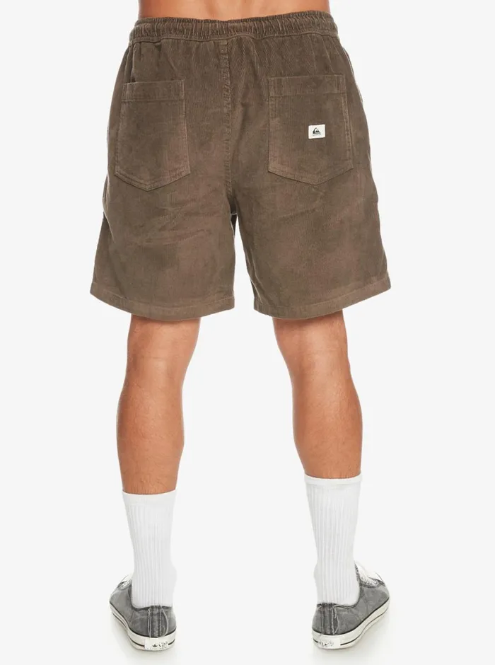 Quiksilver Taxer Cord Shorts Major Brown Mens Shorts and Amphibians Quiksilver Taxer Cord Shorts Major Brown Mens Shorts and Amphibians
