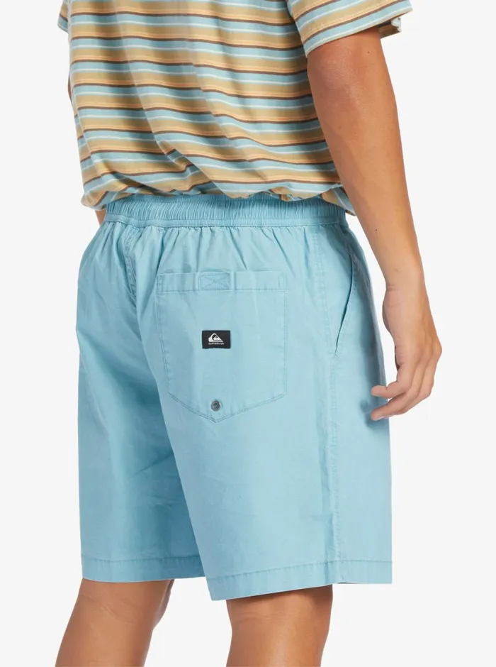 Quiksilver Taxer Elastic Waist Shorts Cameo Blue Mens Shorts and Amphibians Quiksilver Taxer Elastic Waist Shorts Cameo Blue Mens Shorts and Amphibians