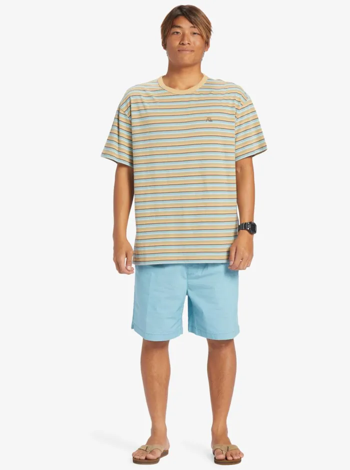 Quiksilver Taxer Elastic Waist Shorts Cameo Blue Mens Shorts and Amphibians Quiksilver Taxer Elastic Waist Shorts Cameo Blue Mens Shorts and Amphibians