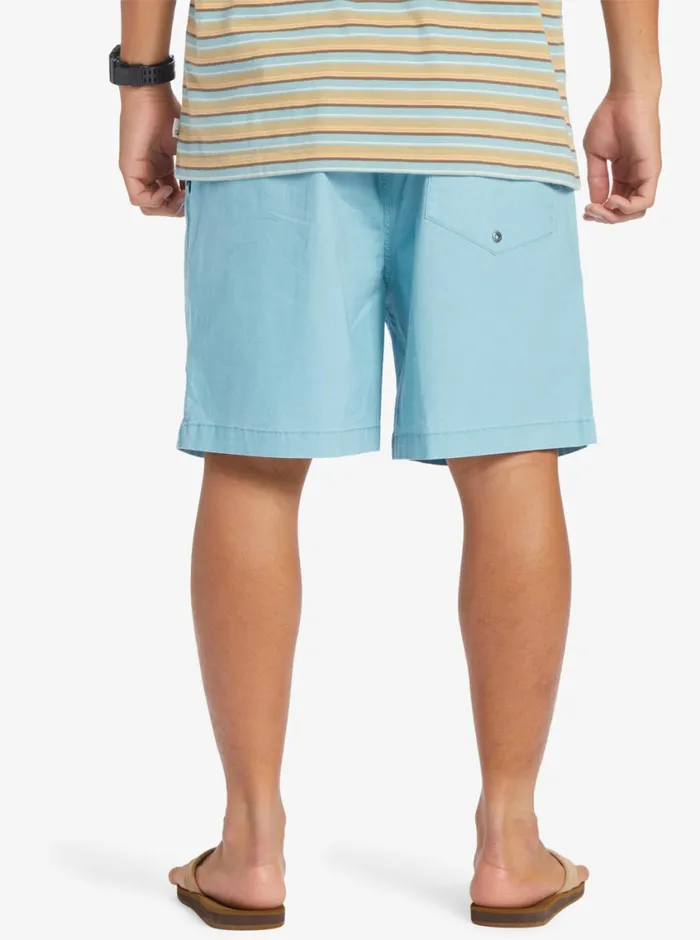 Quiksilver Taxer Elastic Waist Shorts Cameo Blue Mens Shorts and Amphibians Quiksilver Taxer Elastic Waist Shorts Cameo Blue Mens Shorts and Amphibians