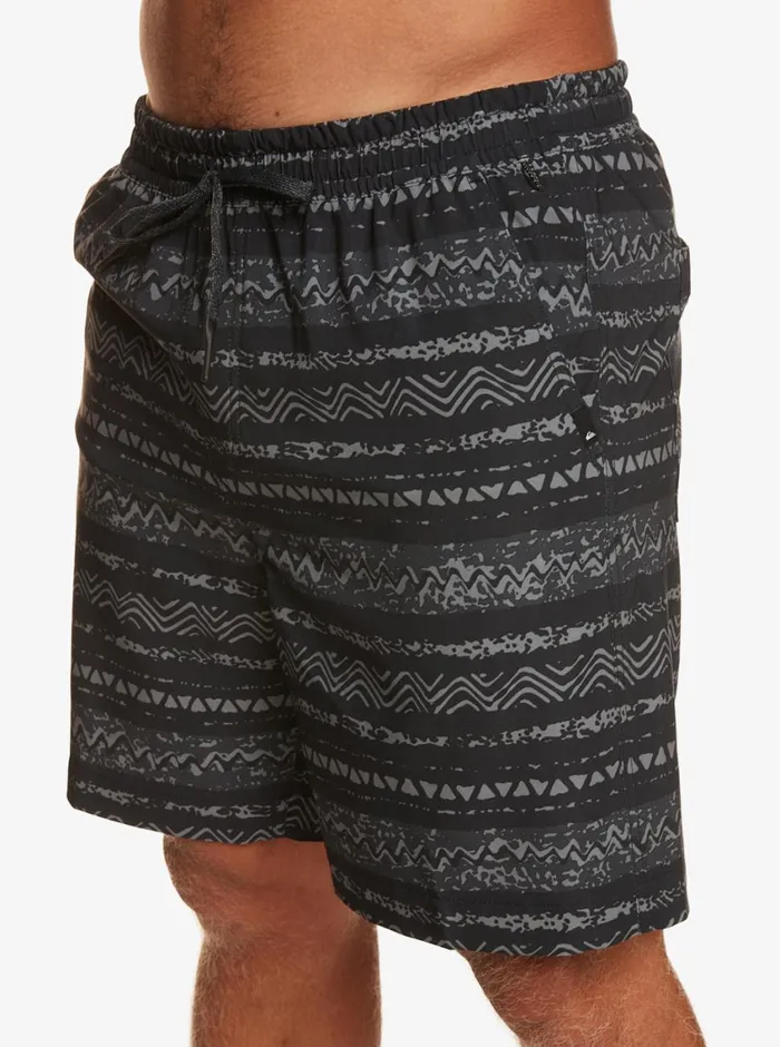 Quiksilver Taxer Print 18034 Amphibian Boardshorts Black Mens Shorts and Amphibians Quiksilver Taxer Print 18034 Amphibian Boardshorts Black Mens Shorts and Amphibians