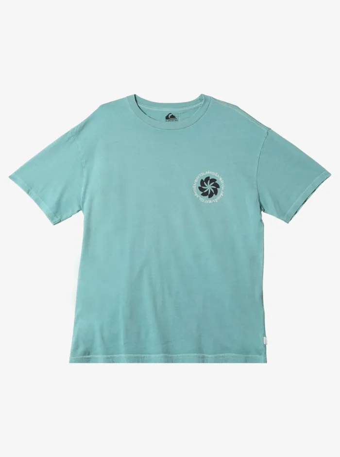 Quiksilver Tipping Sunsets TShirt Reef Waters Mens Tees