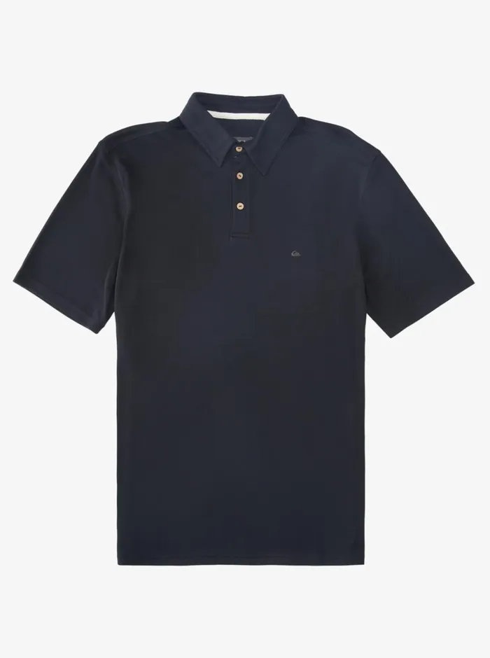 Quiksilver Waterpolo Short Sleeve Polo Shirt Black MensWaterman Shirts and Polos Quiksilver Waterpolo Short Sleeve Polo Shirt Black MensWaterman Shirts and Polos