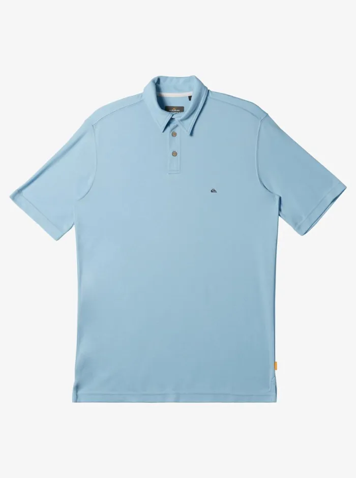 Quiksilver Waterpolo Short Sleeve Polo Shirt Dream Blue MensWaterman Shirts and Polos Quiksilver Waterpolo Short Sleeve Polo Shirt Dream Blue MensWaterman Shirts and Polos