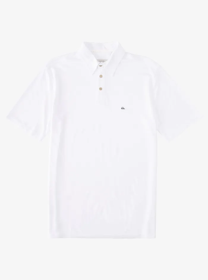 Quiksilver Waterpolo Short Sleeve Polo Shirt White MensWaterman Shirts and Polos Quiksilver Waterpolo Short Sleeve Polo Shirt White MensWaterman Shirts and Polos