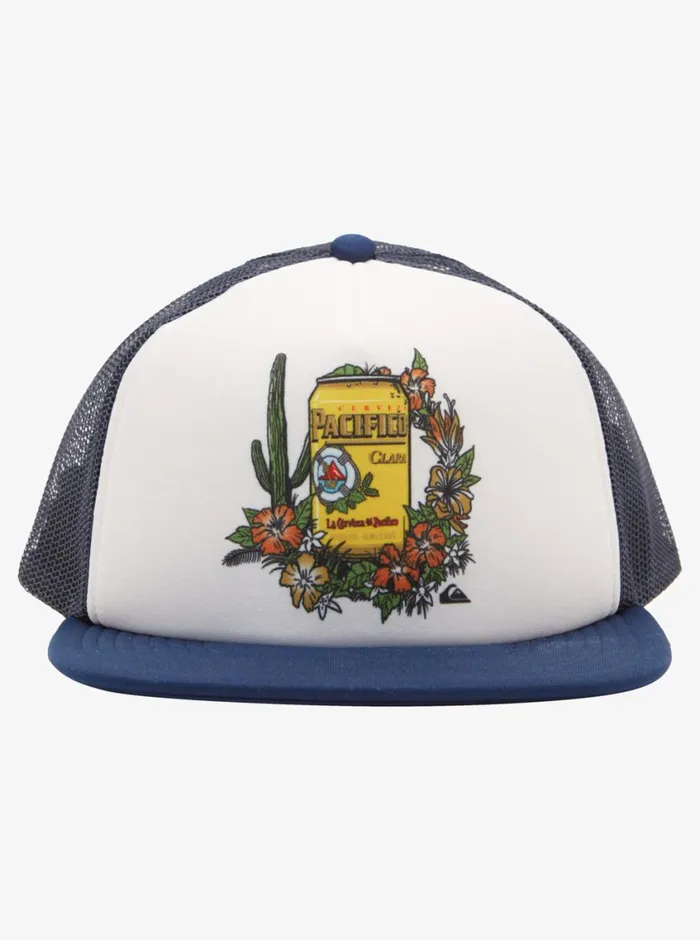 Quiksilver X Pacifico Point Break Trucker Hat White Mens Hats