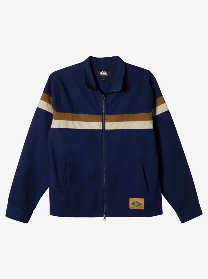 Quiksilver X Saturdays NYC Cotton ZipUp Jacket Ocean Mens Sweatshirts and Hoodies Quiksilver X Saturdays NYC Cotton ZipUp Jacket Ocean Mens Sweatshirts and Hoodies