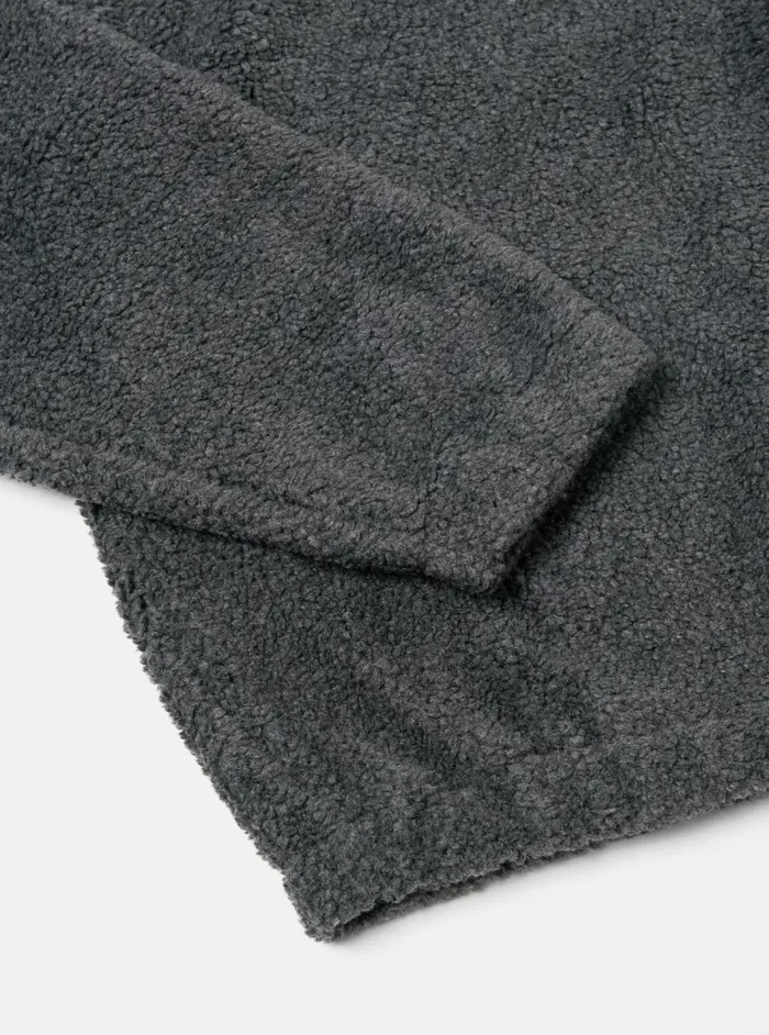 Ramsay Quarter Zip In Charcoal Mountain Fleece Men Universal Works Fleece