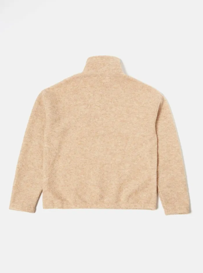 Ramsay Quarter Zip In Stone Wool Fleece Men Universal Works Fleece