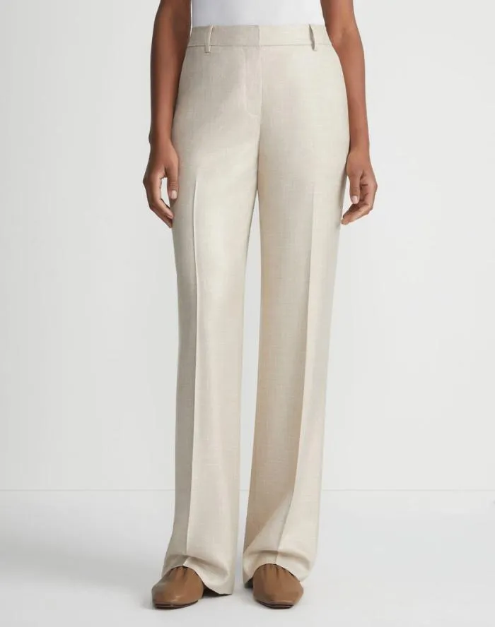 Ready To Wear Bamboo Viscose Twill Gates Pant Birch Bark Multi Lafayette 148 New York Pants and Shorts