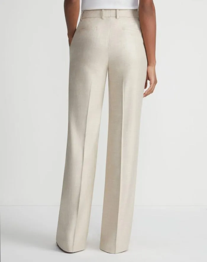 Ready To Wear Bamboo Viscose Twill Gates Pant Birch Bark Multi Lafayette 148 New York Pants and Shorts