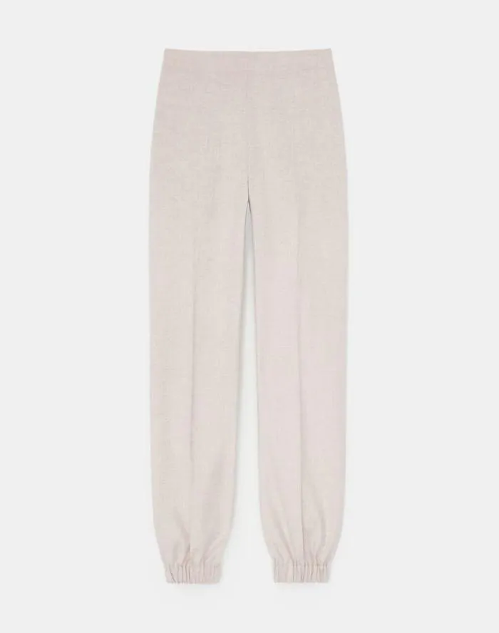 Ready To Wear CashmereWool Mlange Relaxed Jogger Pant Oatmeal Melange Lafayette 148 New York Pants and Shorts Ready To Wear CashmereWool Mlange Relaxed Jogger Pant Oatmeal Melange Lafayette 148 New York Pants and Shorts