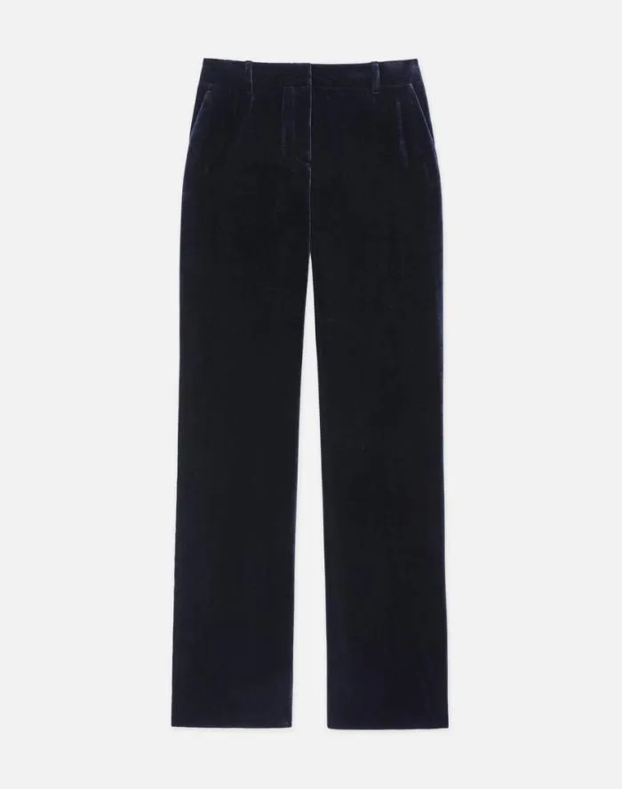 Ready To Wear Crushed Velvet Gates Pant Midnight Blue Lafayette 148 New York Pants and Shorts Ready To Wear Crushed Velvet Gates Pant Midnight Blue Lafayette 148 New York Pants and Shorts