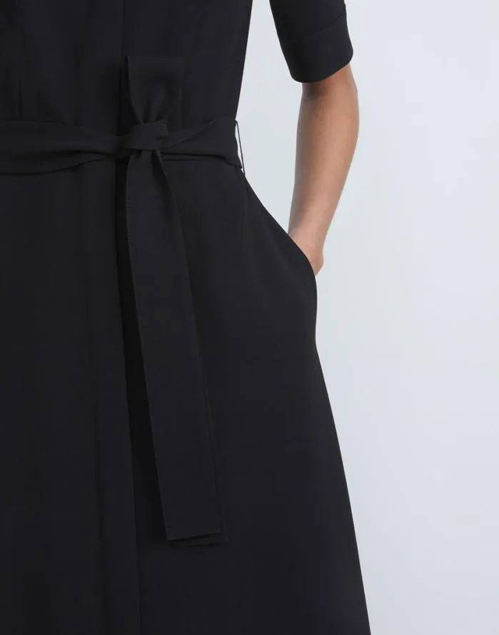 Ready To Wear Finesse Crepe Belted Shirtdress Black Lafayette 148 New York Dresses Ready To Wear Finesse Crepe Belted Shirtdress Black Lafayette 148 New York Dresses