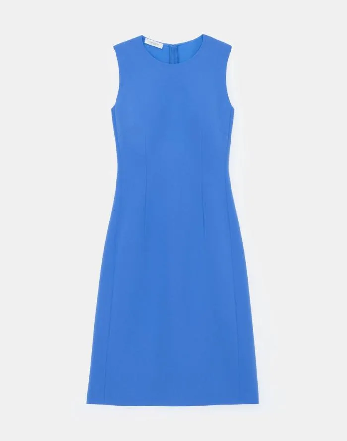 Ready To Wear Finesse Crepe Sheath Dress Black Lafayette 148 New York Dresses