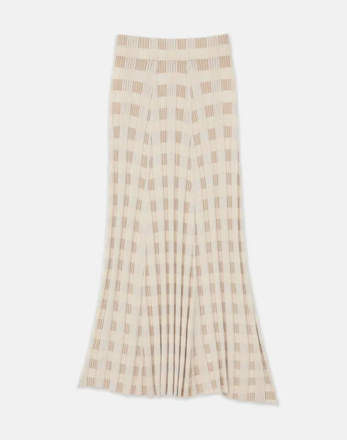 Ready To Wear Gingham Responsible Matte Crepe Knit Asymmetric Skirt Dune Multi Lafayette 148 New York Skirts Ready To Wear Gingham Responsible Matte Crepe Knit Asymmetric Skirt Dune Multi Lafayette 148 New York Skirts