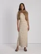 Ready To Wear Gingham Responsible Matte Crepe Short Sleeve Sweater Pampas Plume Multi Lafayette 148 New York Sweaters and Knits