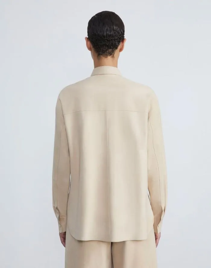 Ready To Wear Paperfine Suede Shirt Jacket Dune Lafayette 148 New York Leathers and Suedes