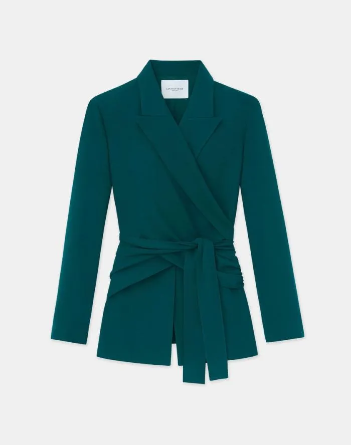 Ready To Wear Responsible Finesse Crepe Wrap Blazer Black Lafayette 148 New York Jackets and Blazers Ready To Wear Responsible Finesse Crepe Wrap Blazer Black Lafayette 148 New York Jackets and Blazers