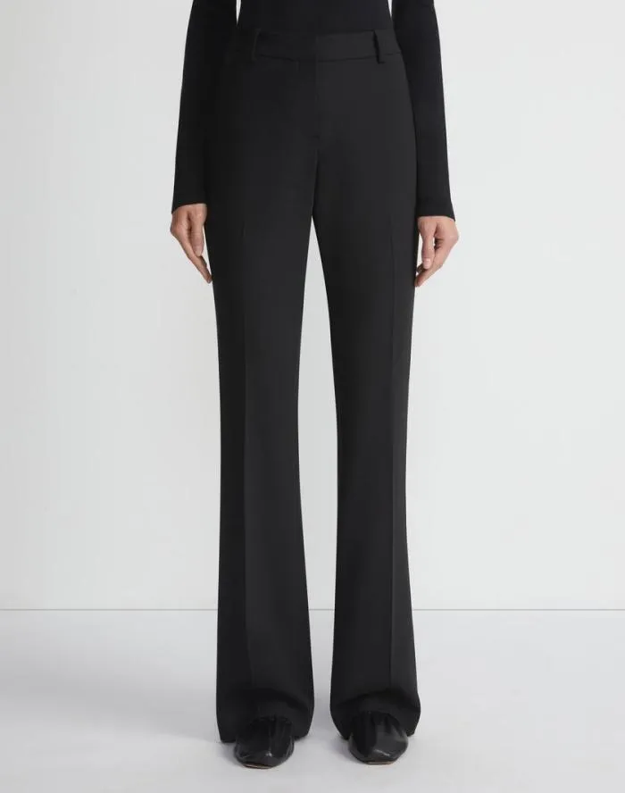 Ready To Wear Responsible Wool Double Face Waldorf Flared Pant Black Lafayette 148 New York Pants and Shorts