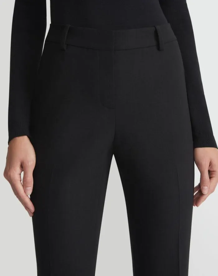 Ready To Wear Responsible Wool Double Face Waldorf Flared Pant Black Lafayette 148 New York Pants and Shorts