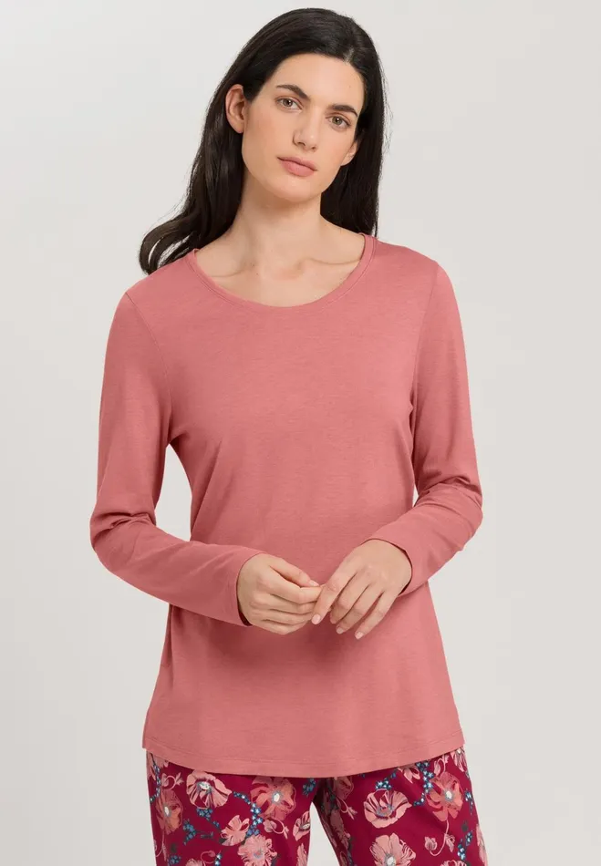 Relaxed Round Neck Top Sweet Pepper Women HANRO Pajama Tops