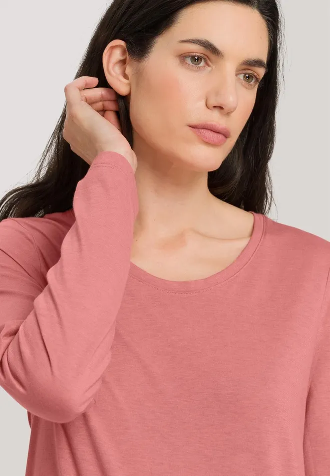 Relaxed Round Neck Top Sweet Pepper Women HANRO Pajama Tops