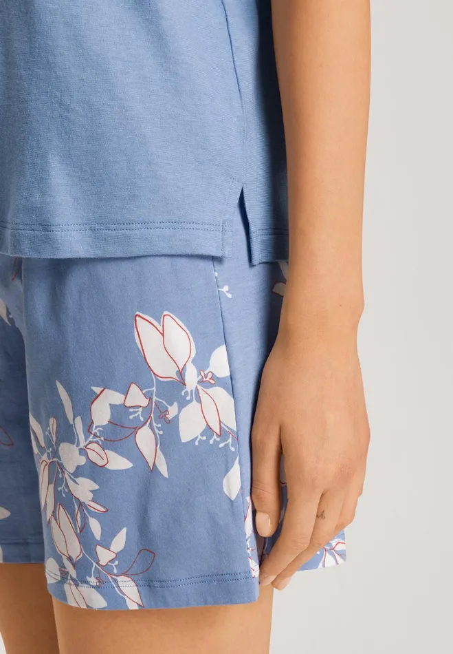 Relaxed VNeck TShirt Endless Blue Women HANRO Pajama Tops