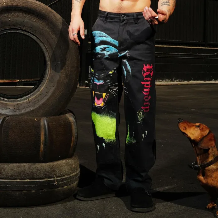 Ripndip Fein Double Knee Pants Black Pants Ripndip Fein Double Knee Pants Black Pants