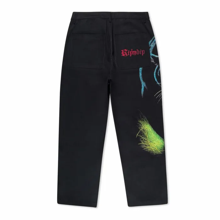 Ripndip Fein Double Knee Pants Black Pants Ripndip Fein Double Knee Pants Black Pants