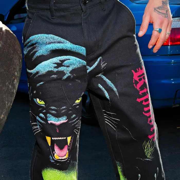 Ripndip Fein Double Knee Pants Black Pants Ripndip Fein Double Knee Pants Black Pants