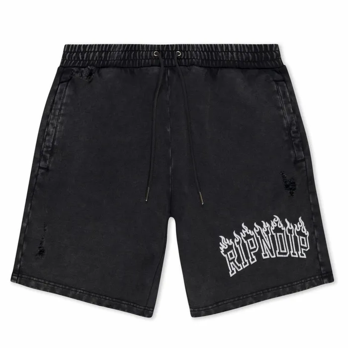 Ripndip Inferno Sweat Shorts Black Wash Sweats