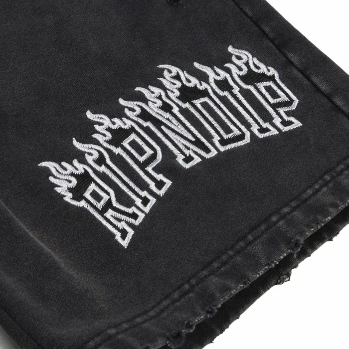 Ripndip Inferno Sweat Shorts Black Wash Sweats Ripndip Inferno Sweat Shorts Black Wash Sweats
