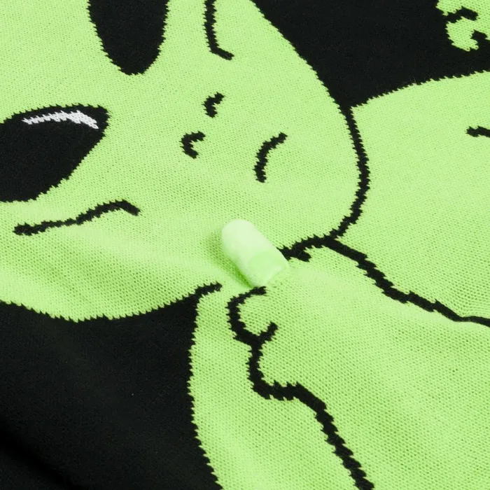 Ripndip Lord Alien Flippy Knitty Sweater Black Knits Sweaters Ripndip Lord Alien Flippy Knitty Sweater Black Knits Sweaters