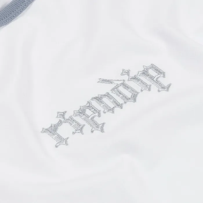 Ripndip Los Feliz Cropped Ringer Tee WhiteGrey Womens
