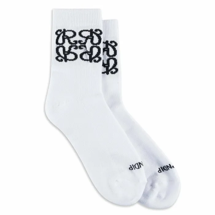 Ripndip Ranagram Mid Socks White Shop Socks