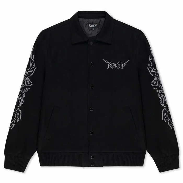 Ripndip Volt Varsity Jacket Black Jackets