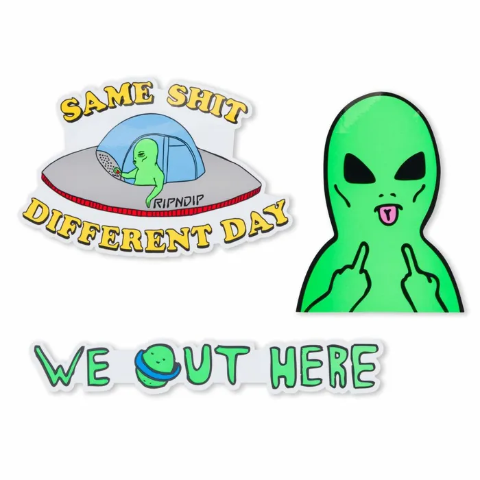 Ripndip We Out Here Car Sticker Pack Multi Car Accessories Ripndip We Out Here Car Sticker Pack Multi Car Accessories
